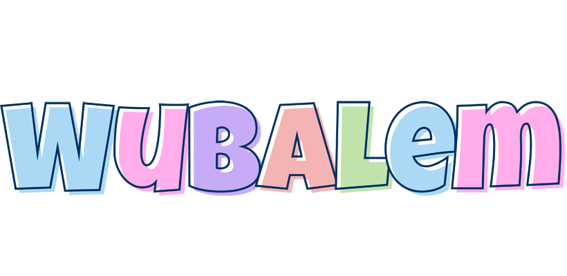 Wubalem pastel logo