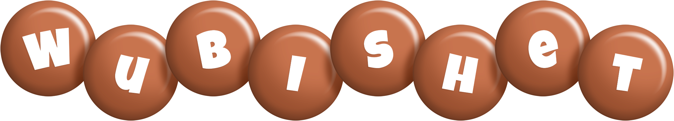 Wubishet candy-brown logo