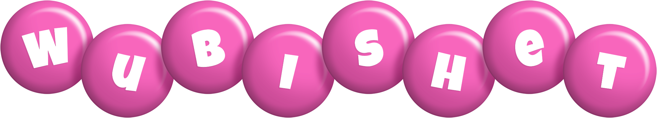 Wubishet candy-pink logo