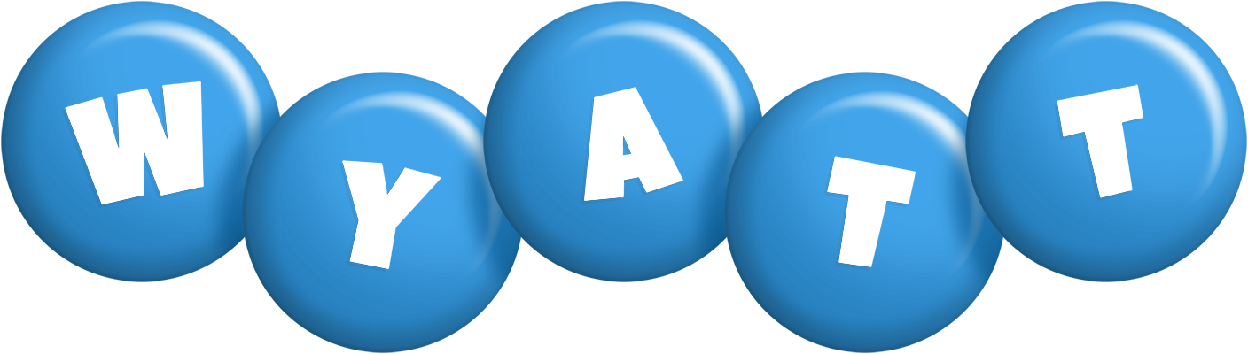 Wyatt candy-blue logo