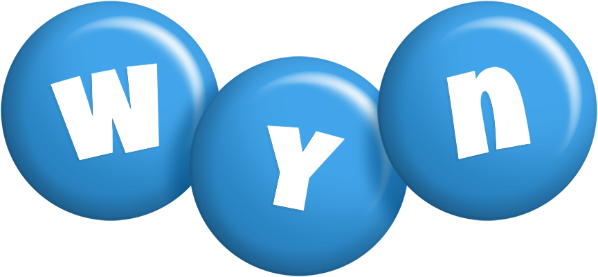 Wyn candy-blue logo