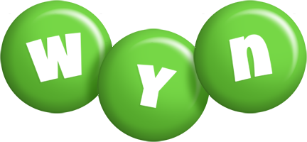 Wyn candy-green logo