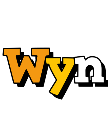 Wyn cartoon logo