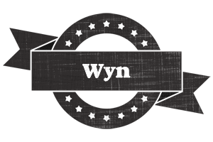 Wyn grunge logo