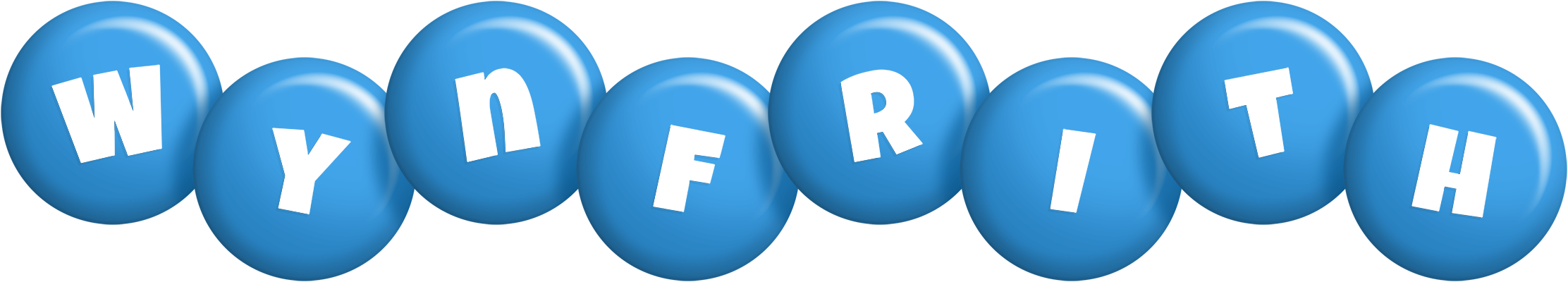 Wynfrith candy-blue logo