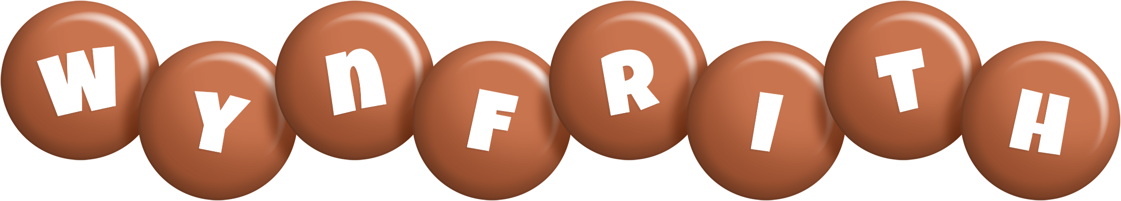Wynfrith candy-brown logo