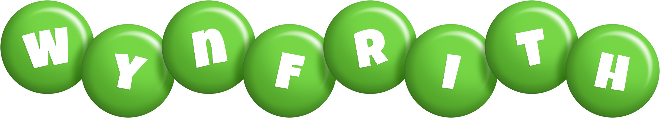 Wynfrith candy-green logo