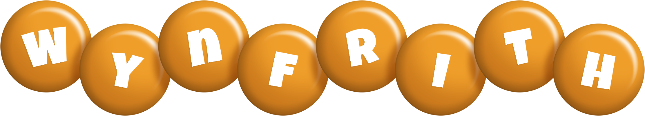 Wynfrith candy-orange logo