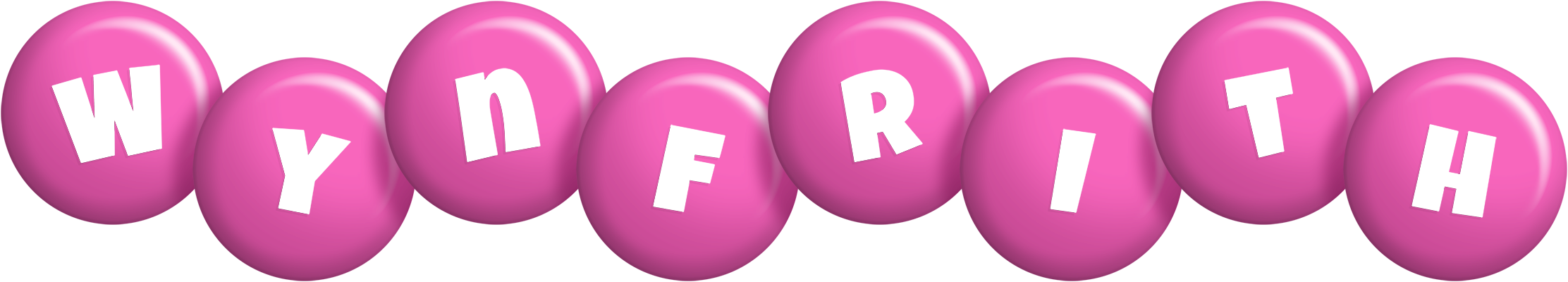Wynfrith candy-pink logo