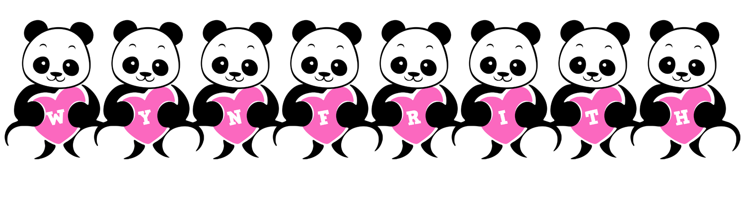 Wynfrith love-panda logo