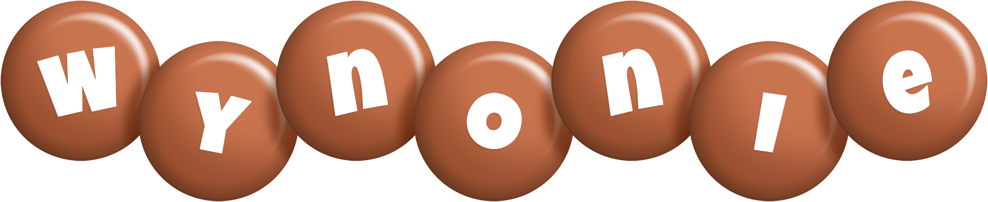 Wynonie candy-brown logo