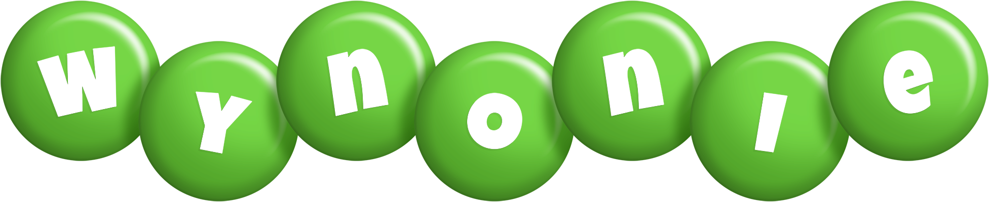 Wynonie candy-green logo