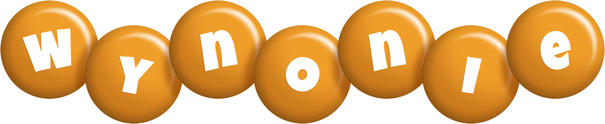 Wynonie candy-orange logo