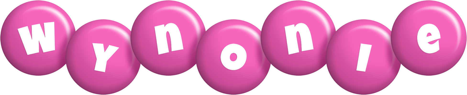 Wynonie candy-pink logo