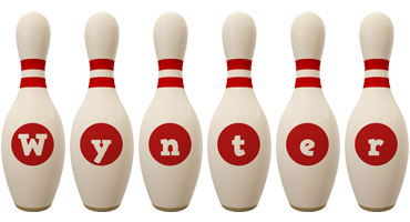 Wynter bowling-pin logo