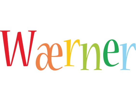 Wærner birthday logo
