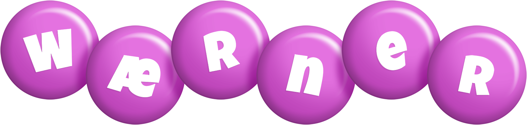 Wærner candy-purple logo