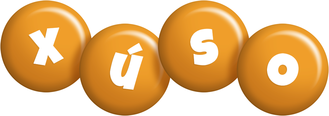 Xúso candy-orange logo
