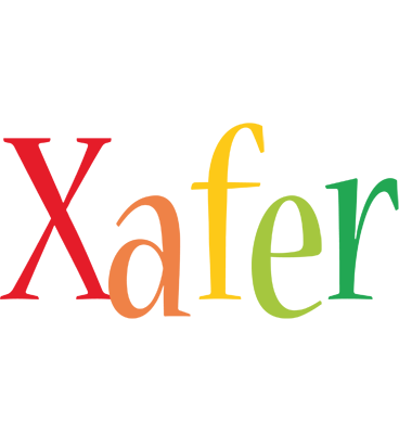 Xafer birthday logo
