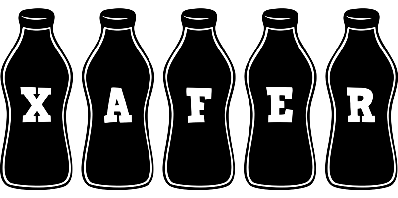 Xafer bottle logo