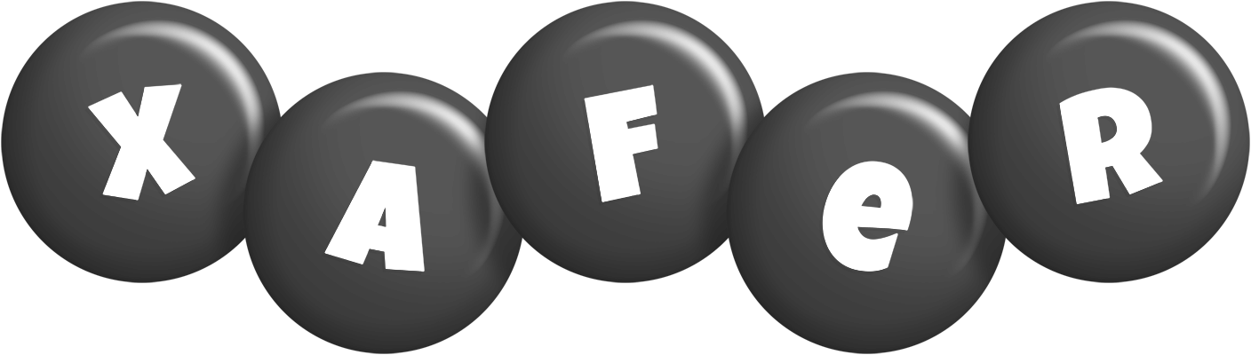 Xafer candy-black logo