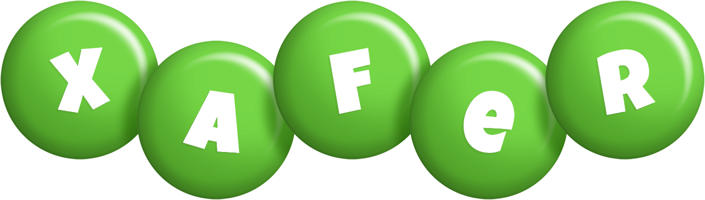 Xafer candy-green logo
