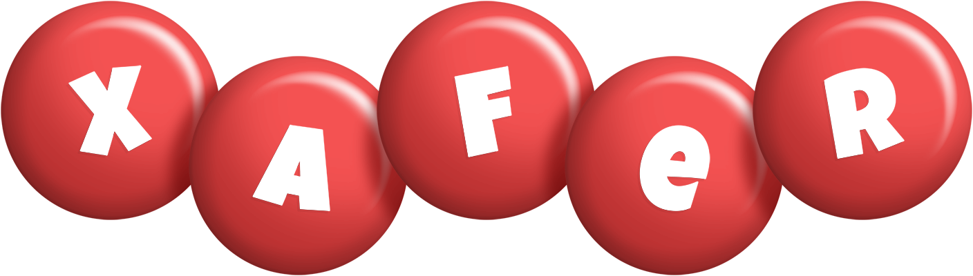 Xafer candy-red logo