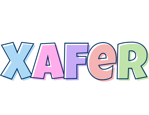 Xafer pastel logo