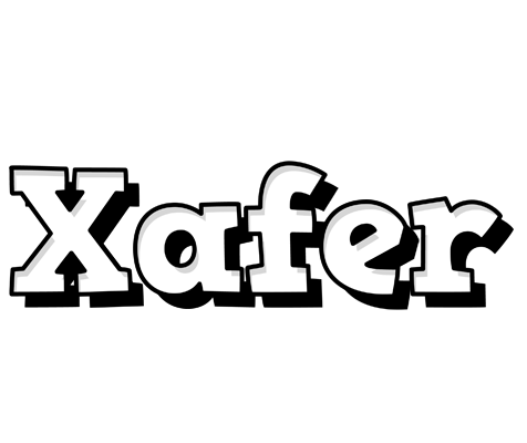Xafer snowing logo
