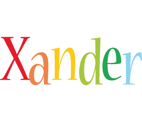 Xander birthday logo