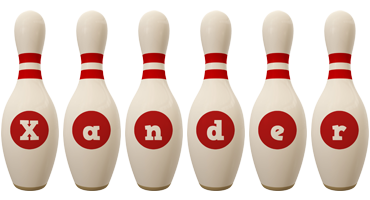 Xander bowling-pin logo