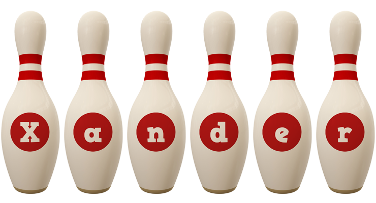 Xander bowling-pin logo