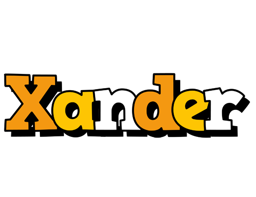 Xander cartoon logo