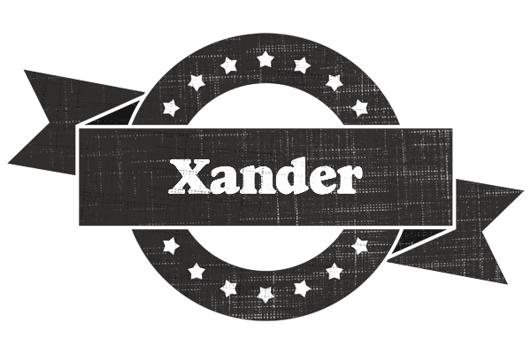 Xander grunge logo