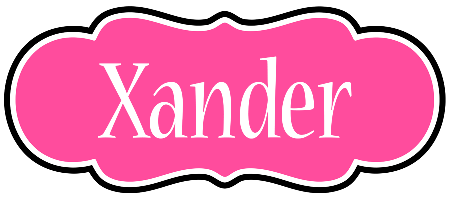 Xander invitation logo