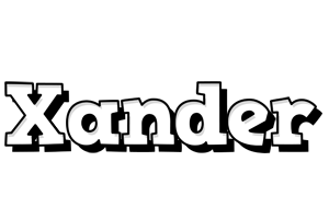 Xander snowing logo