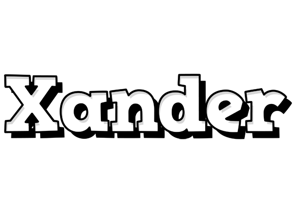Xander snowing logo