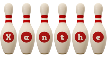 Xanthe bowling-pin logo