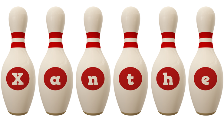 Xanthe bowling-pin logo