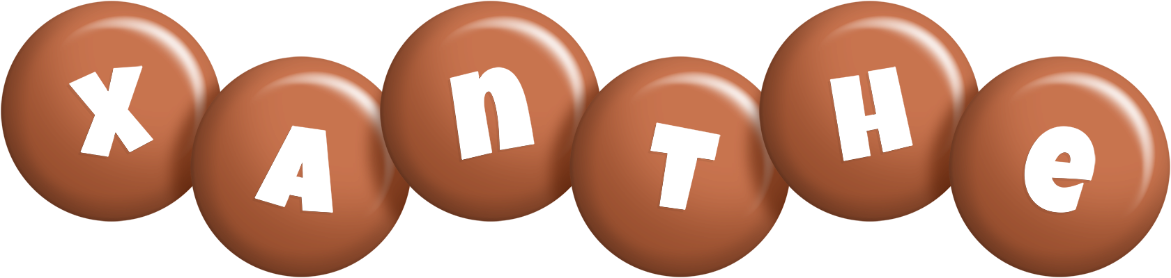 Xanthe candy-brown logo