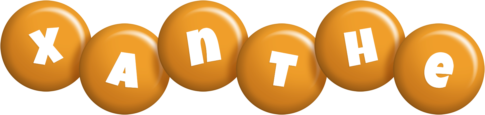 Xanthe candy-orange logo