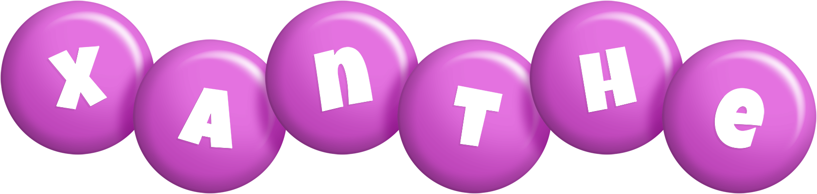 Xanthe candy-purple logo