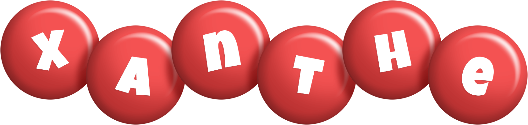 Xanthe candy-red logo