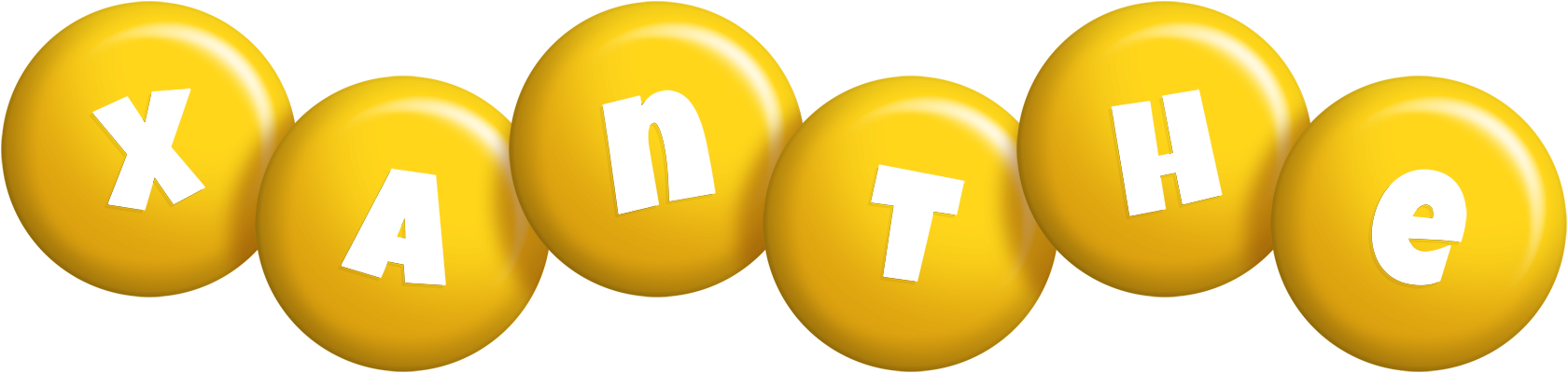 Xanthe candy-yellow logo