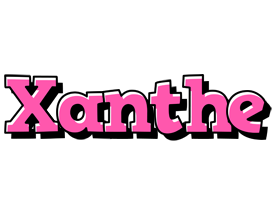 Xanthe girlish logo