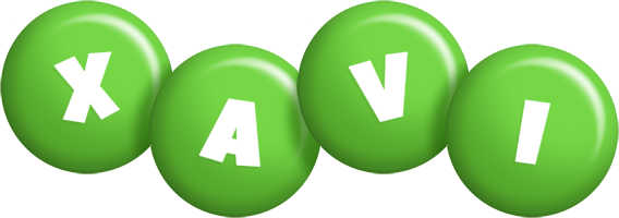 Xavi candy-green logo