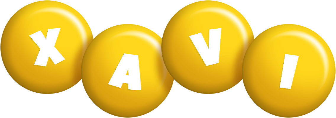 Xavi candy-yellow logo