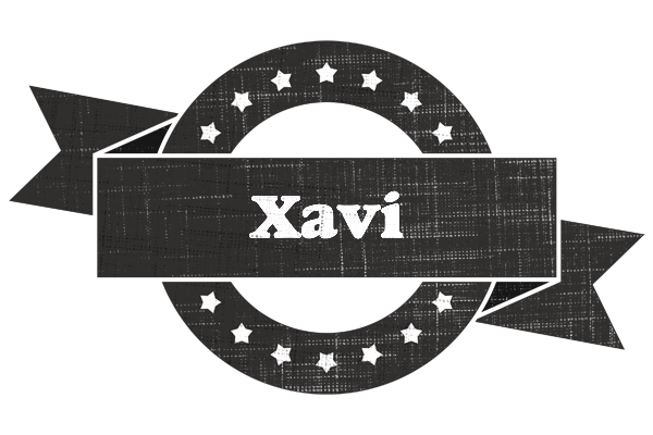 Xavi grunge logo