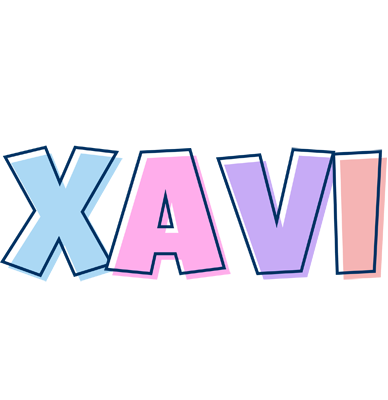 Xavi pastel logo