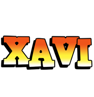 Xavi sunset logo